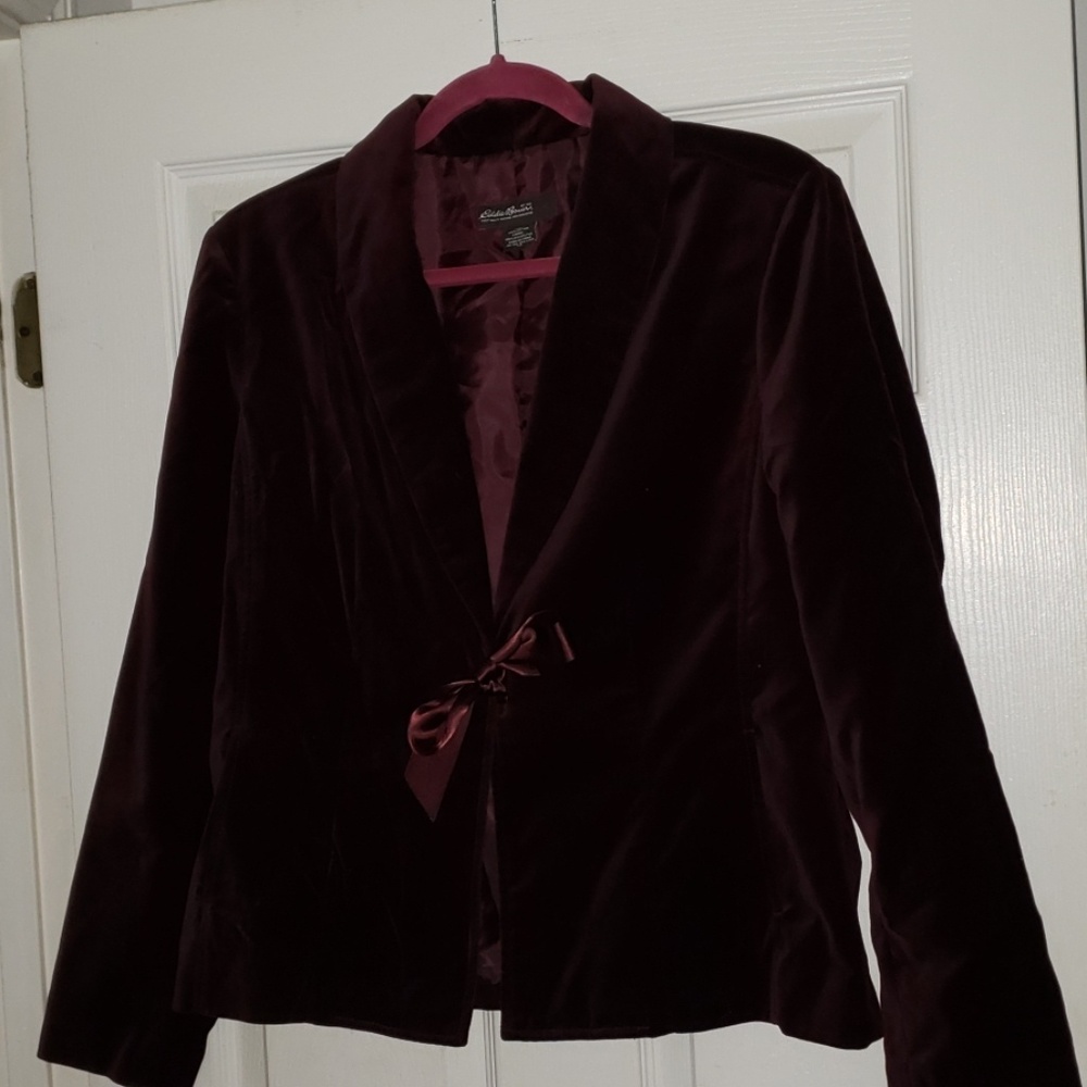 Eddie Bauer Crushed Velvet Blazer - 14